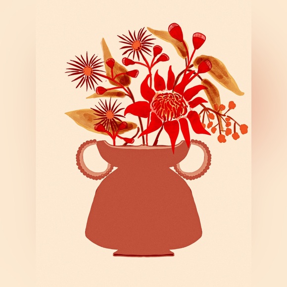 CONTEMPORARY FLORAL ART PRINT - Picture 3 of 3